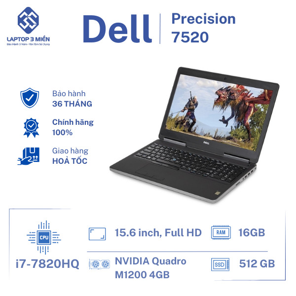 Dell Precision 7520 1 Dell precision 7520 12