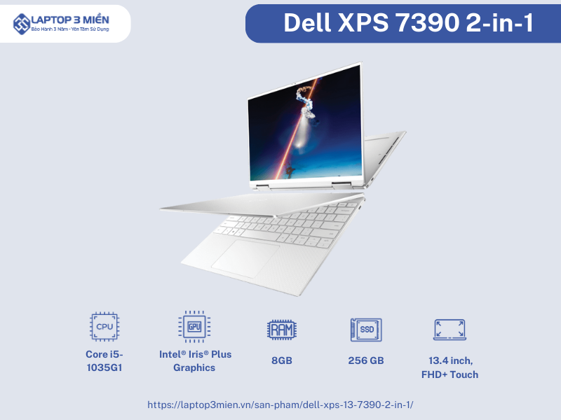 Mở ra sự sáng tạo vô tận với Dell XPS 7390 2-in-1