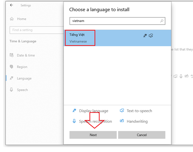 Cách cài đặt ngôn ngữ Tiếng Việt cho Windows 10 22 Cách cài đặt ngôn ngữ Tiếng Việt cho Windows 10