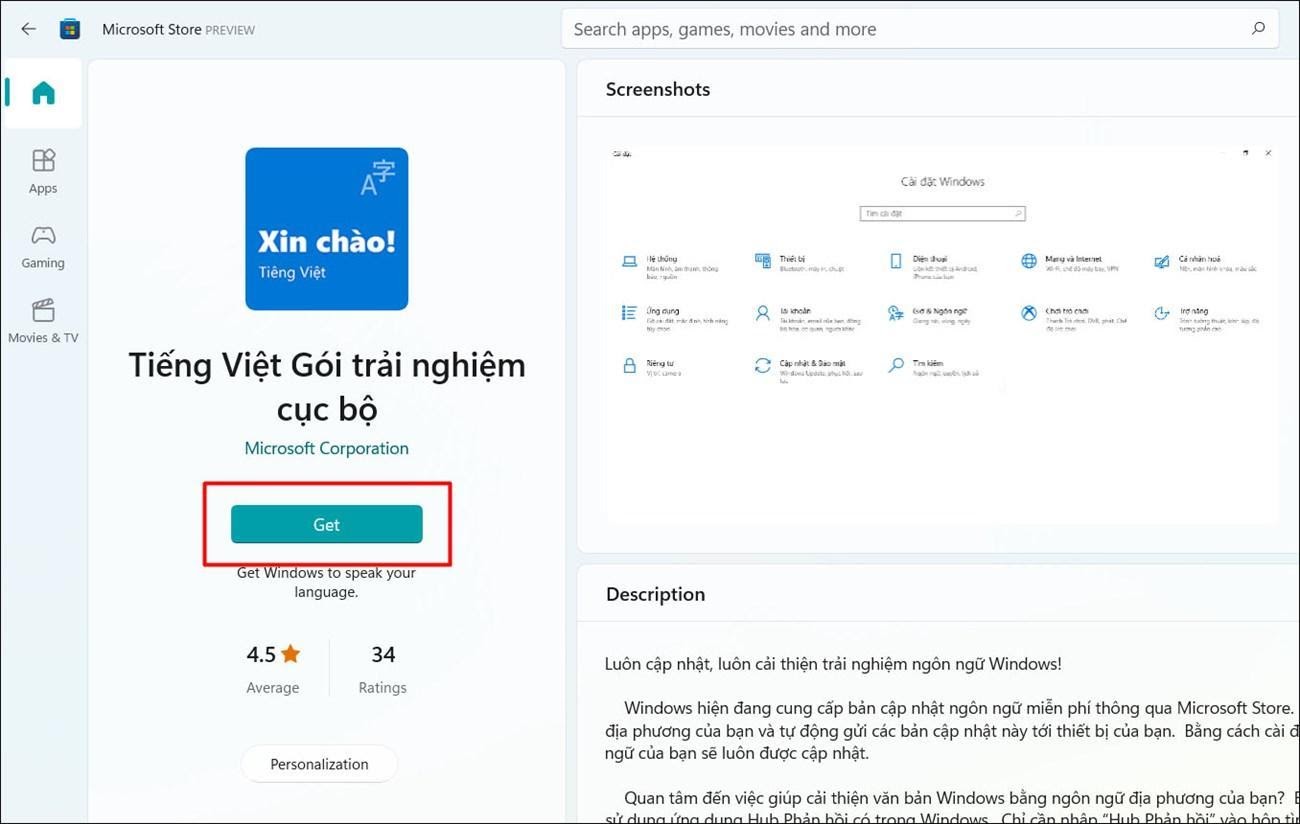 Cách cài đặt ngôn ngữ Tiếng Việt cho Windows 10 8 Cách cài đặt ngôn ngữ Tiếng Việt cho Windows 10