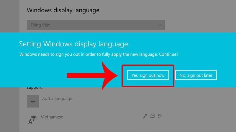 Cách cài đặt ngôn ngữ Tiếng Việt cho Windows 10 7 Cách cài đặt ngôn ngữ Tiếng Việt cho Windows 10